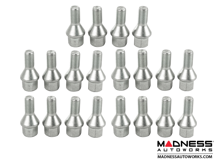 Jeep Renegade Lug Bolt Set by Farad Set of 20 M12x1.25 60° Cone